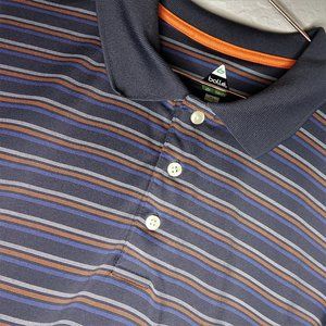 Bolle Golf Casual Button Collar Polo Shirt Gray XL
